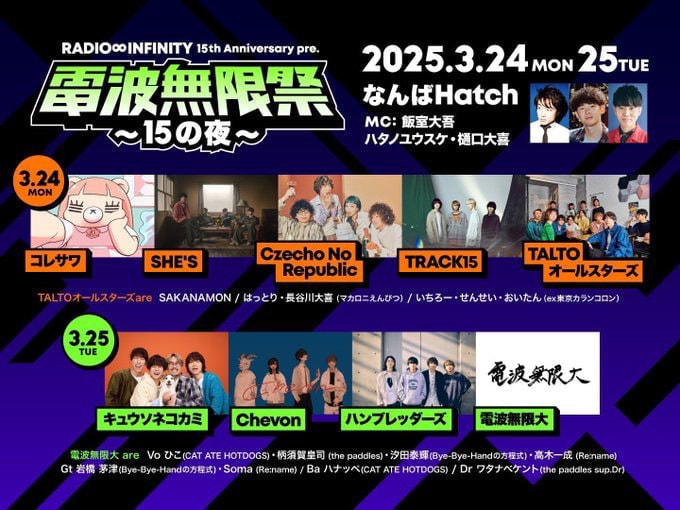 RADIO∞INFINITY 15th Anniversary pre. 電波無限祭-15の夜-